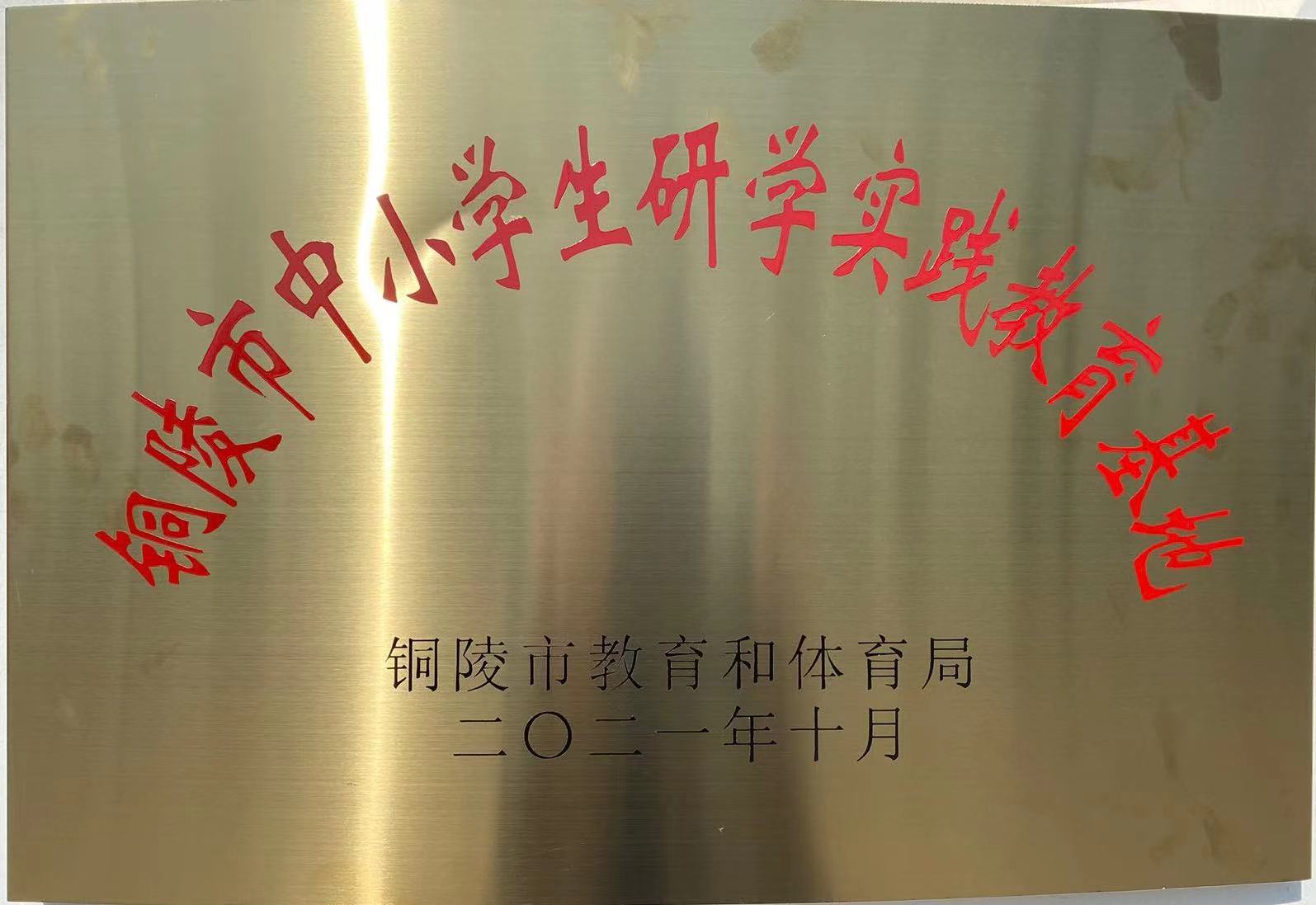 銅陵市中小學(xué)研學(xué)實踐教育基地